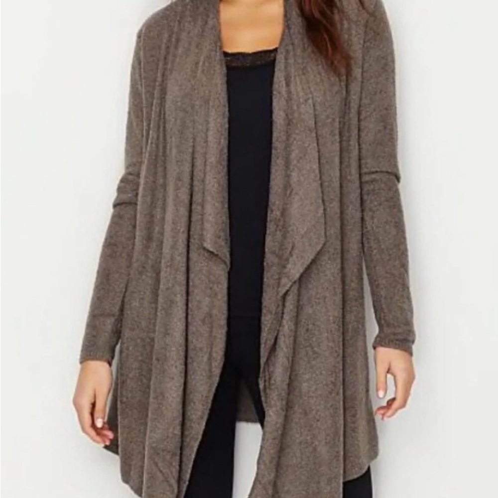 Barefoot Dreams Cozy Brown Cardigan‎